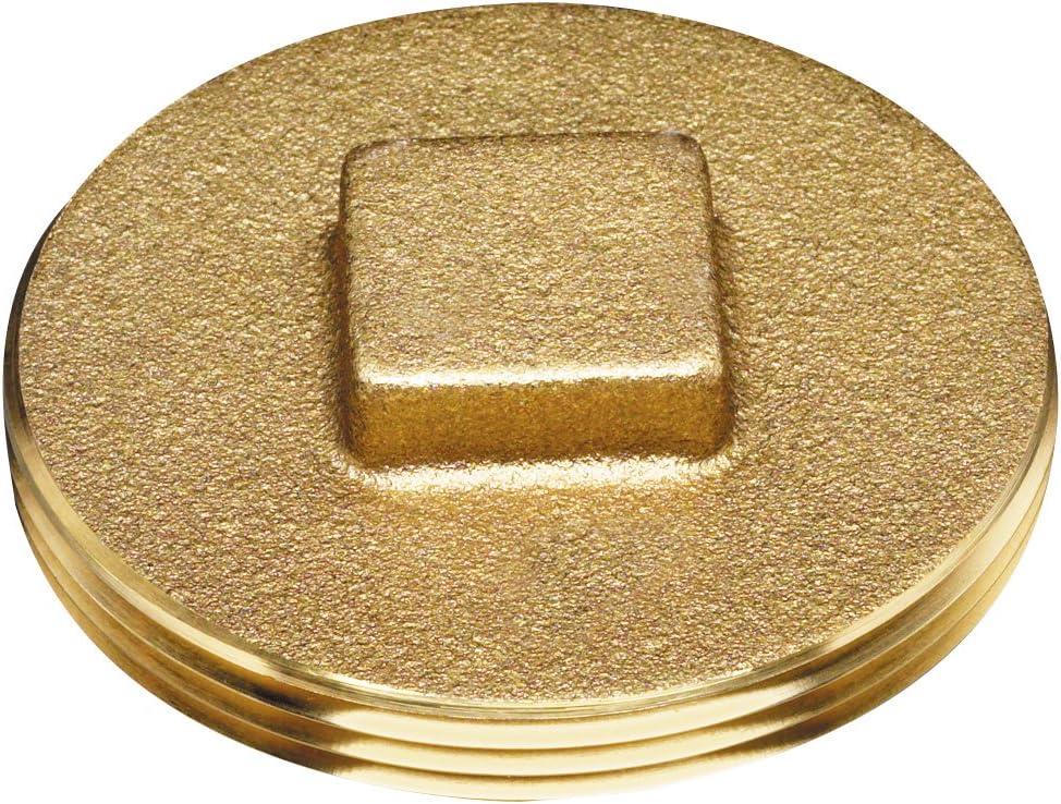 Oatey 42372 185 Brass Cleanout Plug, 3-Inch
