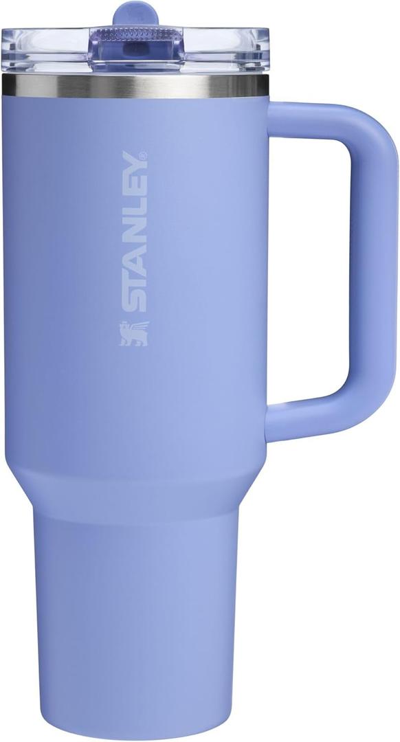 STANLEY Quencher ProTour Flip Straw Tumbler with Leakproof Lid 40 oz | Built-In Straw and Handle | Cup Holder Compatible for Travel | Insulated Stainless Steel Cup | BPA-Free | Hydrangea