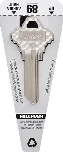 Hillman 5005166 House of Office 89-Single Sided Universal Key Blank, Assorted - Pack of 4
