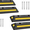 4 Pack 21.7inch Heavy Duty Rubber Parking Stopper for Garage