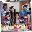 Qinyoung 2026 Graduation Decorations 30 Pcs Glittering Graduation Centerpiece for Tables Sticks Class of 2026 Grad Photo Centerpiece Party Decoration for Table Toppers(Blue Red)