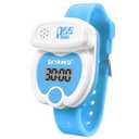 SKYROKU Potty Training Watch for Toddlers  Cute Toilet Shape, Music & Light Reminders, 3 Songs, Countdown Timer, Replaceable Battery, Silicone Strap  Easy Setup & Safe for Kids (Blue)