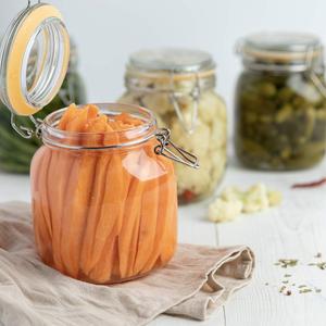 Galashield 32 oz Glass Jars with Lids Food Storage Jars with Airtight Lids Leak Proof Glass Canisters Kitchen Jars [Set of 1]
