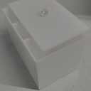 Tampon Box for Bathroom, Tampons and Pads Storage Holder, Women Period Organizer Container, White