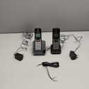 Panasonic Expandable Cordless Phone System with Amber Backlit Display  2 Handsets  KX-TGC352B (Black) (2 Count (Pack of 1))