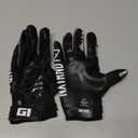 Nxtrnd G1 Youth Football Gloves, Kids Sticky Receiver Gloves (Black)