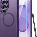FNTCASE for Samsung Galaxy S25 Ultra Case, Compatible with Magsafe Purple | Screen Protector, Full Camera Protection, Translucent Matte, 14FT Military Grade Drop Proof, Protective Phone Cover