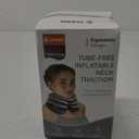 Built-in Inflatable Neck Stretcher, Cervical Traction Device with High-Front & Low-Back for Effective Traction and Support, Neck Decompression Devices with 3-Layer Chambers in Varied Sizes, Home Use