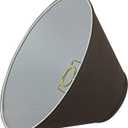 Aspen Creative 58761A Empire Uno Lamp Shade in Dark Brown, 4" Top x 11" Bottom x 7" Slant Height, Slip UNO 33mm