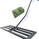 Lawn Leveling Rake 31.5"x11.8", Heavy Duty Ground Leveler with Ergonomic Back-Saving Handle, Turf-Safe Closed Base for Dirt, Sand & Topsoil Dressing, Ideal for Yard Renovation