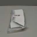 25pcs Aluminum Gutter Wedges for 5-inch K-Style Gutters, Levels Rain Gutters on Angled Fascia for Proper Installation and Drainage for Roof Pitch (1/2 or 28 Slope, White)