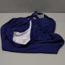 Eomenie Women One Piece Tummy Control Swimsuit Halter Scallop Trim Bathing Suits 1 Piece Vintage Ruched Slimming Swimwear Dark Blue 2XL