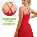 Womens Tennis Dress, Athletic Dress with Built-in Bra & Shorts Pockets Summer Dresses for Women Golf Outfits for Workout (M)