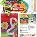 Fiesta Theme Photography Backdrop & Studio Props Kit, Cinco De Mayo Party Decorations, Mexican Photo Booth Background for Pictures, Summer Pool Mexicana Birthday Party Supplies