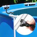 6pcs Swimming Pool Cover Clips for Above Ground Pools, Solar Cover Attachment Clips Wind Guard Pool Solar Cover Clips Black Pool Cover Clamps Kit