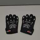 Frienda Motorcycle Gloves Riding Dirty Bike Gloves Racing Winter Power Sports Supplies for Riding Cycling Hiking Outdoor(Black,9.06 x 4.53 Inches)