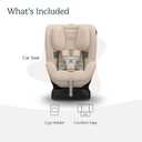 UPPAbaby Rove Convertible Car Seat - 2-in-1 Rear + Forward Facing - Quick + Secure 3-Step Install - Intuitive Safety Technology + Comfort Features - Cup Holder Included - Kavneer (Almond Mlange) MFD: 11/28/2025
