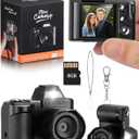 Mini Keychain Digital Camera, 1080P Portable Camera with 4X Zoom, 8GB SD Card & Accessories, Perfect for Kids Teenagers Adult Beginners