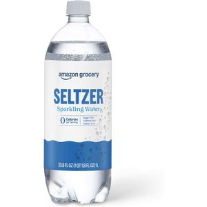Amazon Grocery, Seltzer Sparkling Water, 33.8 Fl Oz