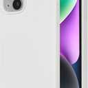 Compatible With iPhone 13 Premium Color Soft Liquid Silicone Gel Rubber Cell Phone Mobile Basic Back Case Cover (White)