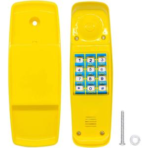 Toy Phone for Kids Swing Set Phone Pretend Phones and Learning Education Phones Plastic Telephone Creative Children Play Phone for Toddlers Baby Cell Phone Playhouse Phone (Yellow)