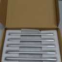 khtumeware 6 Inch Hole Center 6 Pack,Burshed Chrome Heavy Duty Solid Cabinet Pulls,Kitchen Drawer Handle, Hardware for Bathroom, Drawer, Cabinet, Door Cabinet