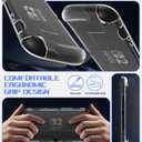 2 x Soft Case Compatible with Nintendo Switch 2, Clear Cover Compatible with Nintendo Switch 2 with 6 Thumb Grips, TPU Protective Case for Switch 2, Shockproof, Anti-Scratch, Ergonomic Grip Design