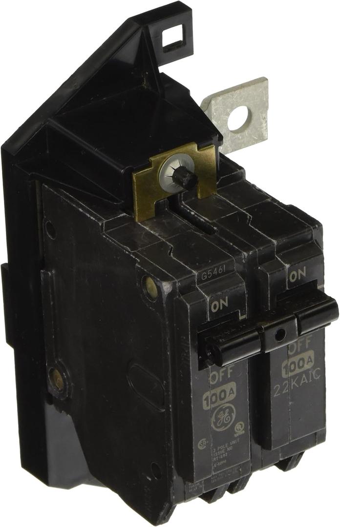 ABB THQMH100CP Master Main Breaker Kit 100 Amp Main CB Kit Use in PowerMark Gold Load Center Double-Pole Main Breaker Kit Electrical Connection: Box Lugs Circuit Breaker