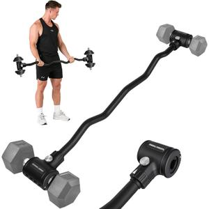 Dumbbell Barbell Converter Bar,Up to 220LB, Adjustable Weights