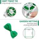 Cucumber Trellis for Raised Bed, 1 Pack 4ft Tall A-Frame, Garden Trellis for Climbing Plants Outdoor, Perfect for Vines, Beans - Green with Netting
