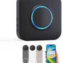 WIFI Wireless Doorbell Chime Compatible with Ring, Nest, Blink | 32 Ringtone 4 Volume with LED Flash Alert Smart Indoor Doorbell Receiver for Home Security/Business/Hearing Impaired (1 Pack)