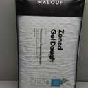MALOUF Zoned Dough Gel-Infused Memory Foam Bed Pillow, Queen-Mid Loft, Queen Mid Loft