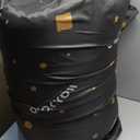 MAXYOYO Black Moon and Star Futon Mattress, Padded Japanese Floor Mattress Quilted Bed Mattress Topper, Extra Thick Folding Sleeping Pad Floor Lounger Guest Bed for Camping Couch, Queen