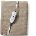 Sunbeam Premium King Size Heating Pad with Compact Storage - Moist Integrated Heating Pad for Pain Relief, 4 Heat Settings, 2 Hour Auto-Off, Beige, 12 x 24-inch