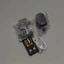 Mini Rc Truck, 1:64 Scale Monster Truck Remote Control Car with Lights, 2.4Ghz Remote Control, Mini Alloy Monster Truck Rc, Speed/Steering Adjustable (Grey)