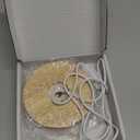 4" LED Wood Display Base for Crystals Glass Art, Warm Light Crystal Display Base Stand with 6 LEDs