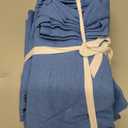 Set of 12 Cotton Cloth Dinner Napkins - Soft Durable Washable - Ideal for Farmhouse Party Wedding Christmas Easter - Perfect Everyday Use Table Linen 17x17 inch Cloth Napkins Light Blue