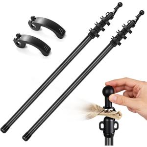 DOBEN Carbon Fiber Telescoping Tarp Poles, Adjustable Lightweight Hiking, 102"