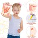 Honoson 24 Pcs Hippie Boho Coloring Books Kids Stay Groovy Drawing Book Peace Sign Mini Coloring Books Daisy Rainbow Hippie Bus Activity Book for Retro Boho Two Groovy Birthday Party Supplies Favors