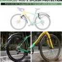 ROCKBROS Bike Fenders for 700C Road Bike/ 26-27.5" MTB,Dual Support Quick-Release, 61*13*13cm
