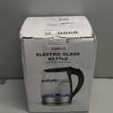 AZEUS Fast Boil Electric Water Kettle, 1.8L Large Capacity with Auto Shut-Off and Boil-Dry Protection, BPA-Free Borosilicate Glass &Stainless Steel