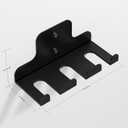 JNIHEEP Olympic Barbell Hanger,Garage Gym Bar Wall Rack,Vertical Barbell Mount Rack,Black Powder Coated,Space Saving Commercial or Home Gym Accessory,Holds Under 33mm Bar Size