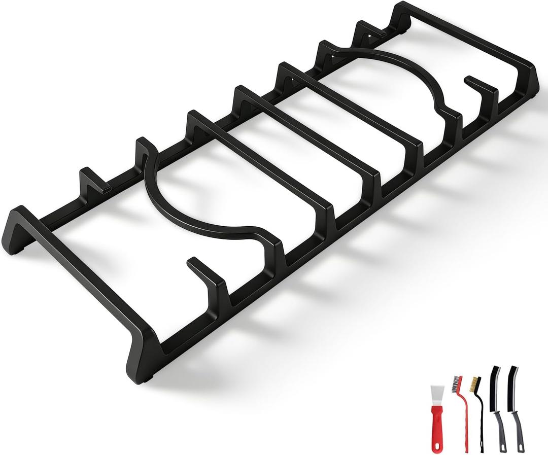 Center Burner Grate Cast Iron Grate Heavy Duty & Stable Support Compatible with Samsung Gas Range NX58H5600SS NX58H9500WS NX58R5601SS Replace#: DG94-00938A DG94-00469A DG94-00469B