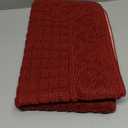 COSY HOMEER 27X18 Inch Anti Fatigue Kitchen Rug Mats are Made of 100% Polypropylene Half Round Rug Cushion Specialized in Anti Slippery and Machine Washable (Burgundy 1 pc)