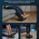 Foot Massager for Neuropathy,Plantar Fasciitis, High-Frequency Vibration Feet Massager with Heat, 30 Speed Levels & 3 Angles Relax Calf Leg and Foot for Circulation Pain Relief, Remote Control (Black)