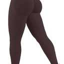 Scrunch Butt Lifting Leggings for Women Impact Gym Seamless Workout Leggings Mid Low Waist Tummy Control Yoga Pants (Small,Impact Chocolate)