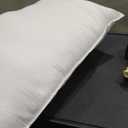 Bedsure Hotel Pillows King Size, Set of 2 - Luxury Bed Pillows for Sleeping, Decoration Strip Diamond Design Cover, Fluffy Original Down Alternative Filling for Side, Back or Stomach Sleepers (Grey)