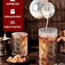 Vintage Sunflower-Pattern Glasses Set of 8, 14 oz Tall & 10 oz Short Glass Cups, Mixed-Size Embossed Glassware Tumblers for Water, Juice, Cocktails, Clear Textured Drinking Glasses, Dishwasher Safe