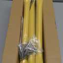 21 Inch Monkey Bars Kit Playground Ladder Rungs for Backyard Kids Indoor Outdoor Metal Swing Set Playset Accessories (12 Pcs, Yellow)