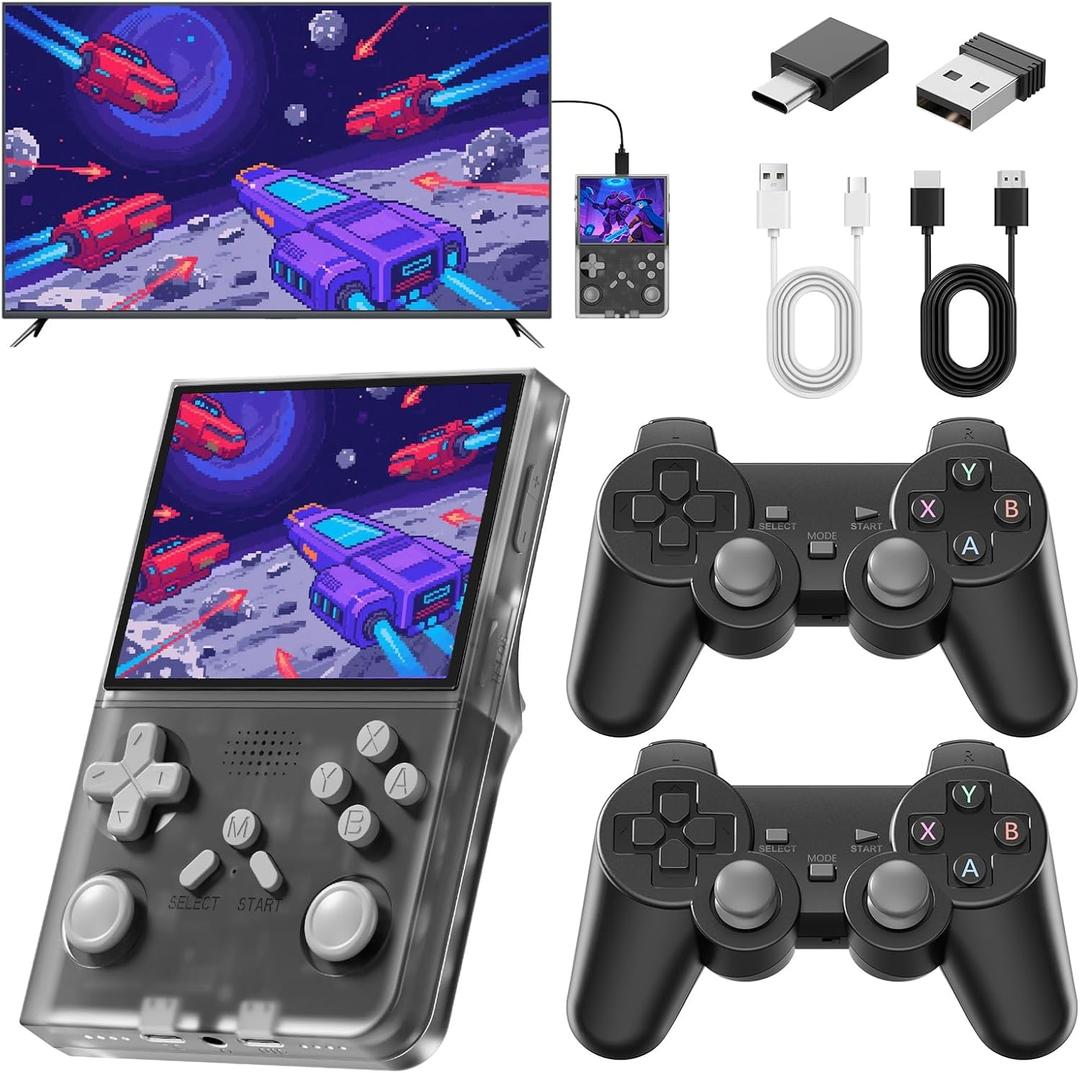 R40 Handheld Game Console Retro Gaming Console with Built-in 128G TF Card, 20000+ Games | Portable Retro Game Console, Handheld Emulator for Mini/Pocket/Portable Gaming, Handheld Video Games